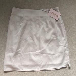 missguided satin skirt